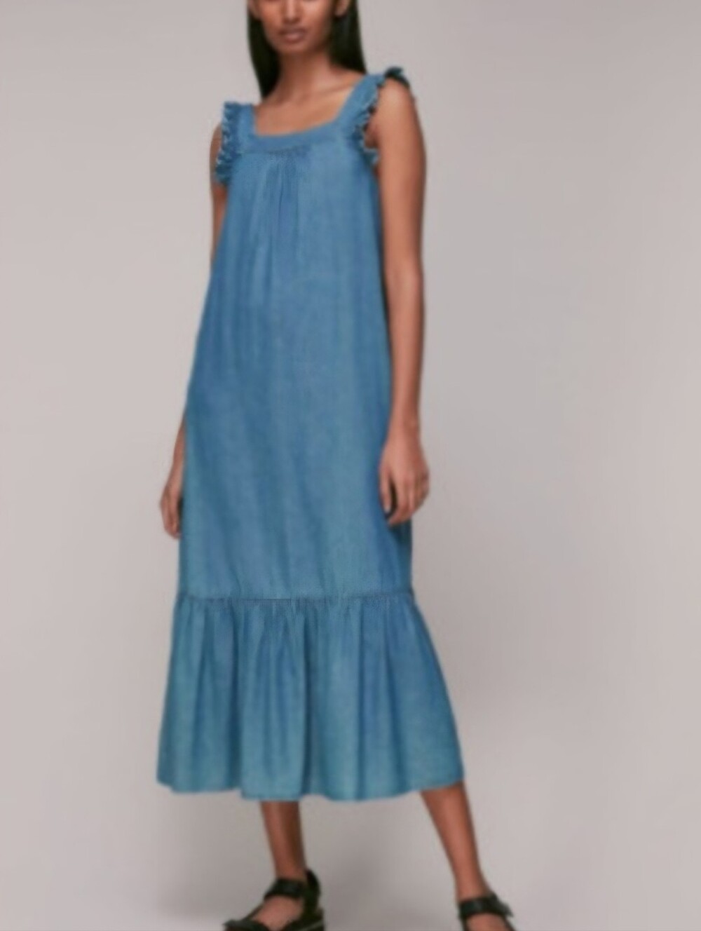 MLLE Gabrielle Rayon Maxi Dress, Size 1X - Picture 6 of 6